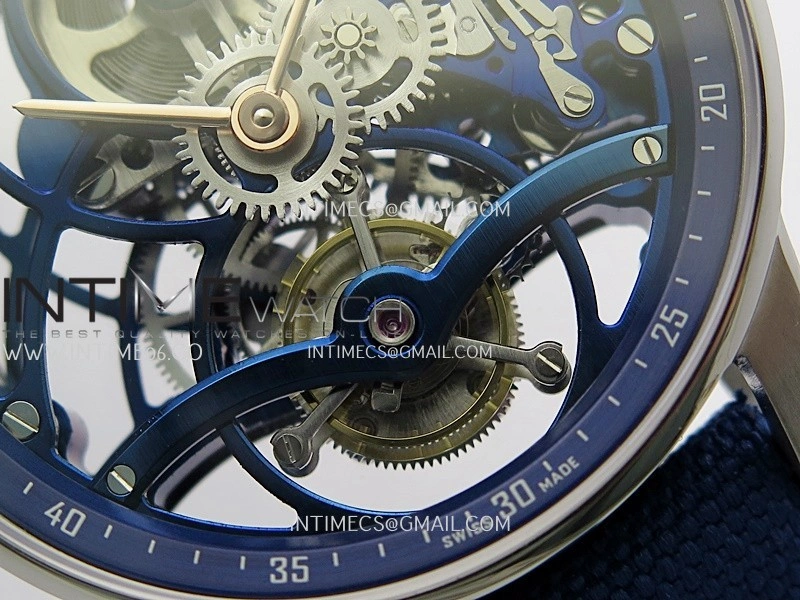 Code 11.59 26600NB SS APPF Best Edition Blue Skeleton Dial on Blue Nylon Strap Asian Tourbillon